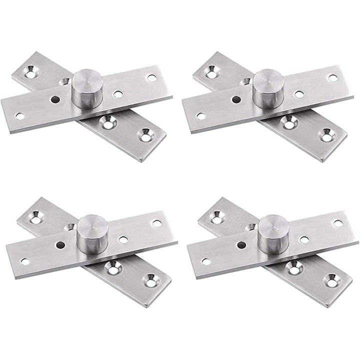 Balamale pivotante ascunse din inox, rotire 360°, set 4 bucati