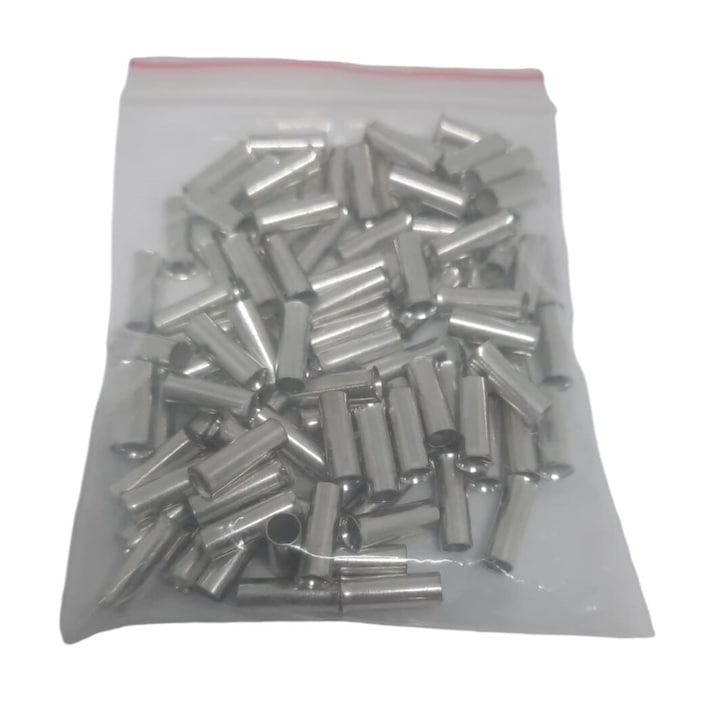 Pini tubulari neizolati 2.5 mm² lungime 10mm set 100 bucati terminali ferule