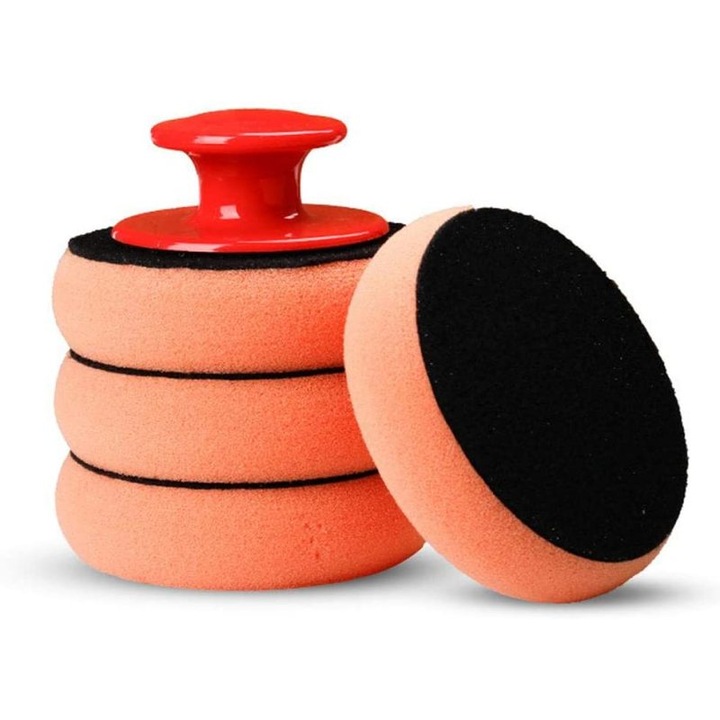 Set aplicator de ceara Enforose, tampoane moi din burete, design elastic, pentru detaliere auto, 4 buc