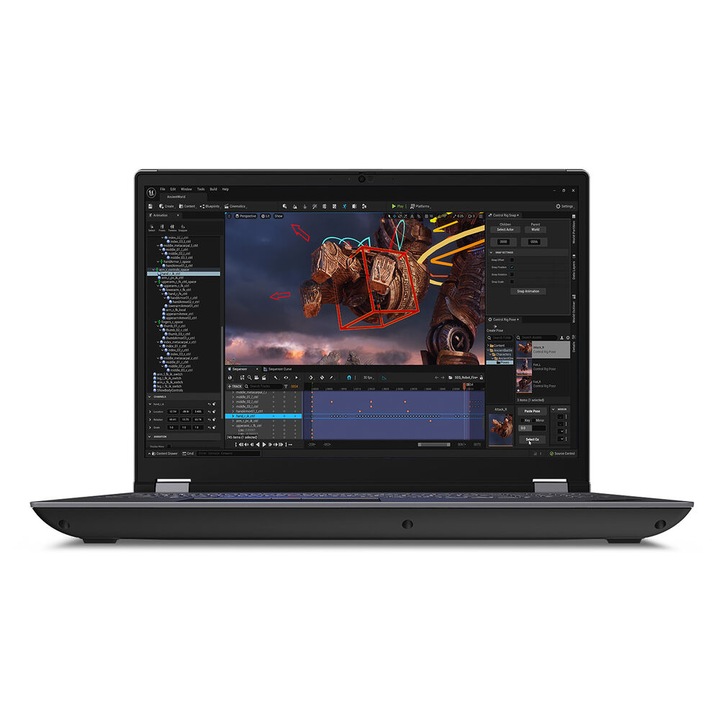 Laptop Lenovo ThinkPad P16 Gen2, display 16 inch WQUXGA OLED Touchscreen, procesor Intel i9-13950HX 24-Cores, memorie 32GB DDR5, spatiu de stocare 1TB SSD, placa video nVidia RTX 4000 Ada 12GB, Windows 11 Pro