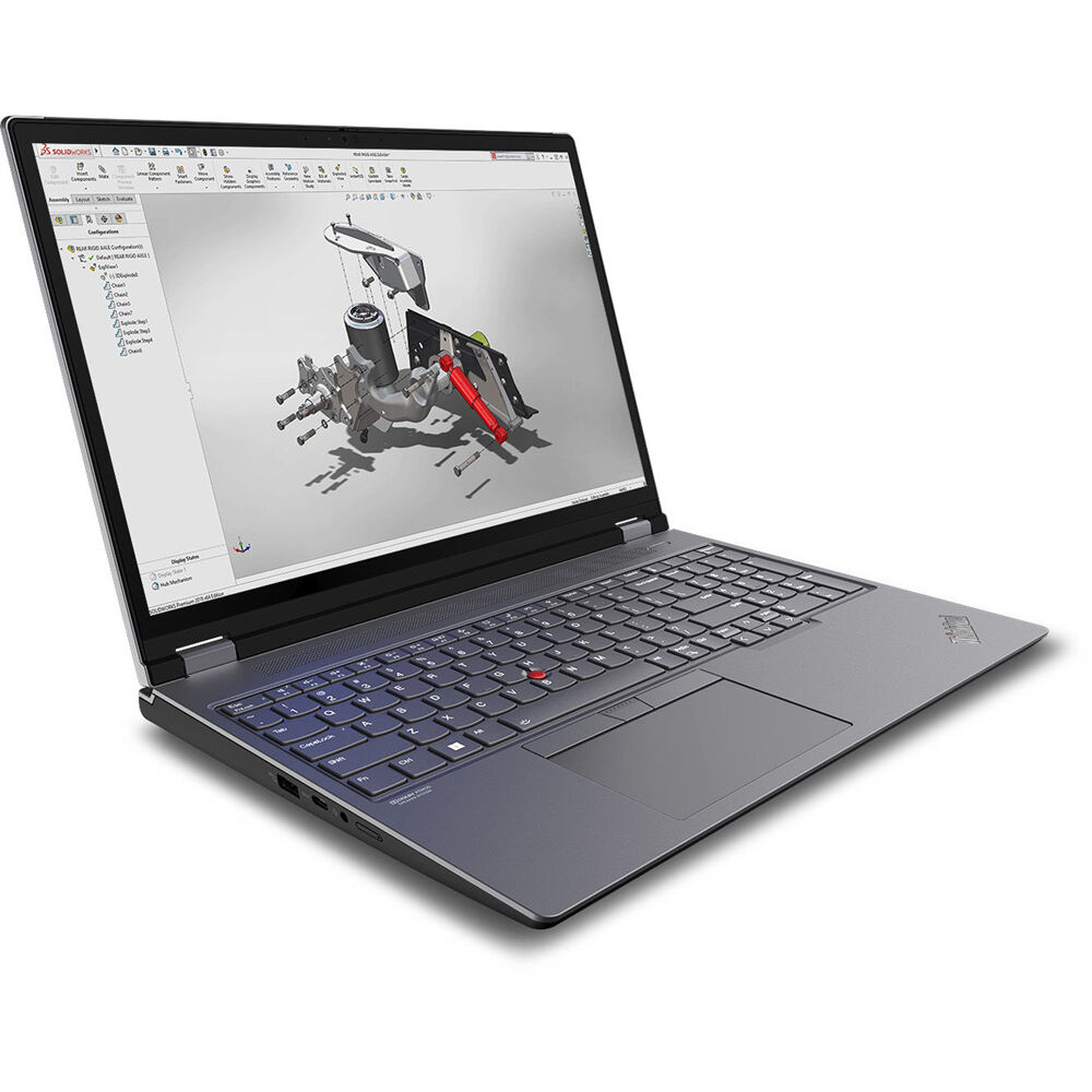 Laptop Lenovo ThinkPad P16 Gen2, display 16 inch WQUXGA IPS, procesor Intel i7-14700HX 20-Cores, memorie 64GB DDR5, spatiu de stocare 1TB SSD, placa video nVidia RTX 3500 Ada 12GB, Windows 11 Pro