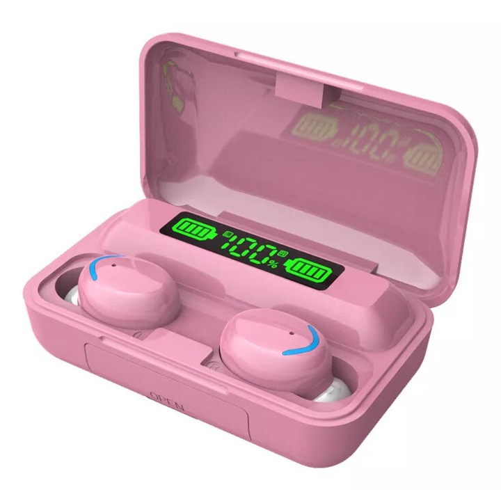 Motast I09 vezeték nélküli fejhallgató, Bluetooth 5.1 technológia, CVC 8.0 zajszűrés, vízálló, 140 órás akkumulátor-élettartam, vezeték nélküli töltés