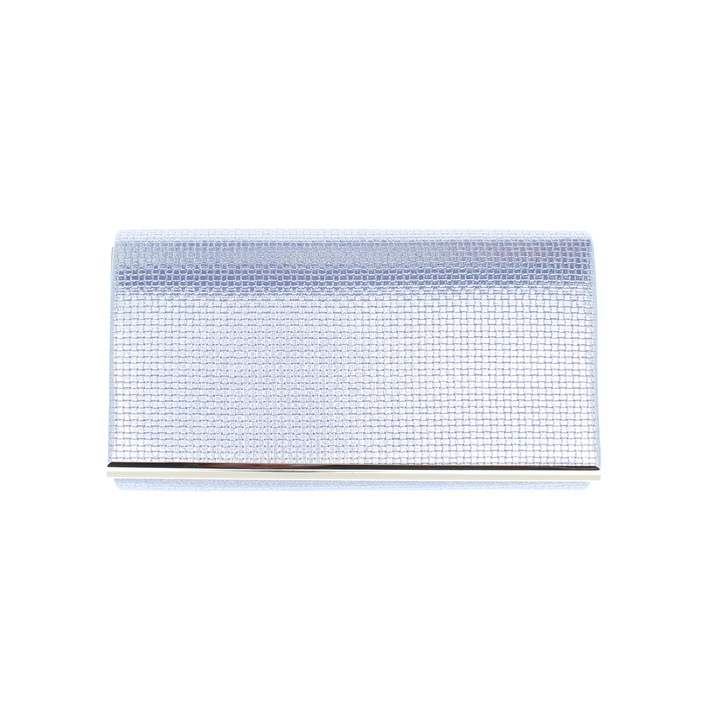 Чанта-плик, дамска, от синтетичен материал, ButicCochet, 22x12x5 см, синя - GND796