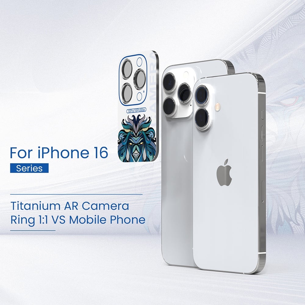 Folie pentru iPhone 16 Pro / 16 Pro Max - Lito S+ Camera Glass Protector - Black Titanium