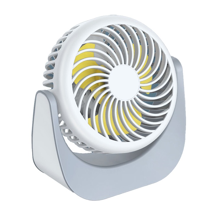Hordozható ventilátor, 360-os fordulatszám, 3 sebesség, csendes működés