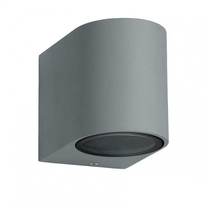 Lightex OXO homlokzati világító, 1xGU10, IP44, 68x75x92mm, szürke