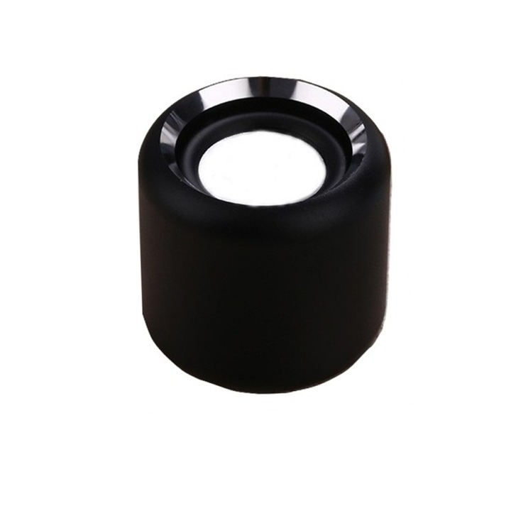Mini hordozható Bluetooth hangszóró, 3 W, 40 mm, fekete