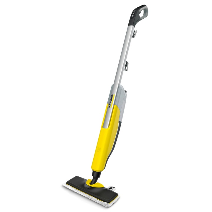 Curatitor cu abur Karcher, rezultate optime de curatare a tuturor tipurilor de podele, cu laveta microfibra, capacitate recipient 0.4 l, 1600 W