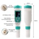 Tester digital de salinitate FAC 7-in-1, pH-metru, detector de clor si tester de salinitate pentru piscine, potrivit pentru acvarii cu apa sarata, piscine, cazi cu hidromasaj si spa-uri
