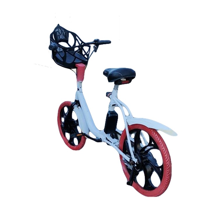 Carbon 20" Elektromos városi kerékpár kosárral