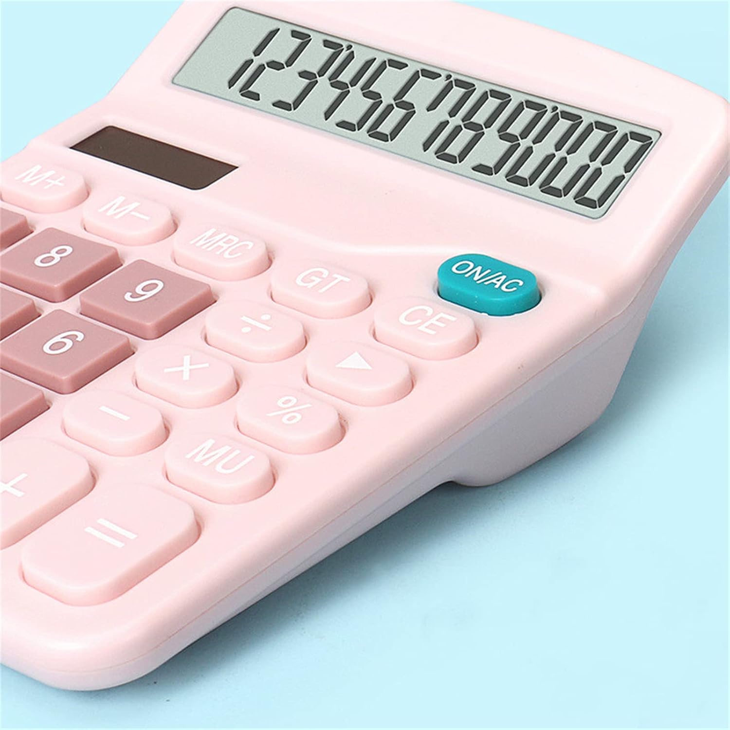 Calculator de birou 12 cifre, display mare, roz, 120x145x45mm - eMAG.ro