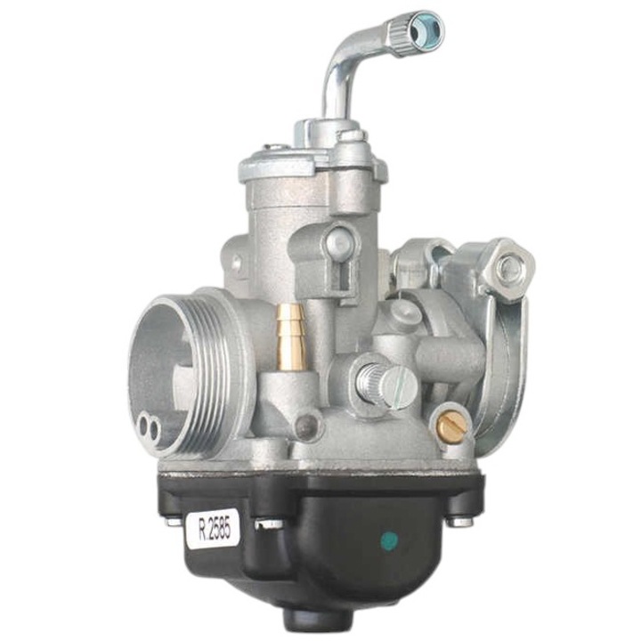 Robogó karburátor, Balco, Minarelli, Am6, Derbi, Peugeot kompatibilis, merev rögzítés, kézi lengéscsillapító, 17,5 mm