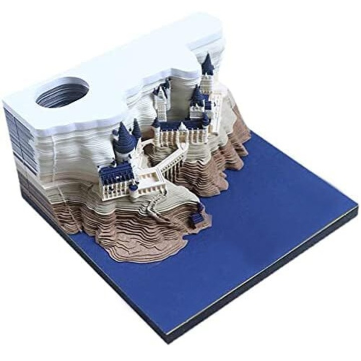 Хартиено кубче, 160 листа, дизайн на вълшебен замък, многоцветен