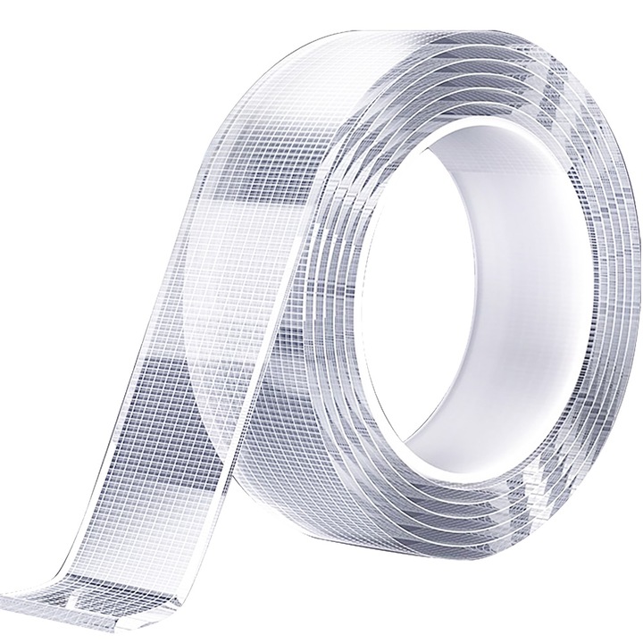 Прозрачна самозалепваща лента, решетъчен дизайн, водоустойчива, 3x300см