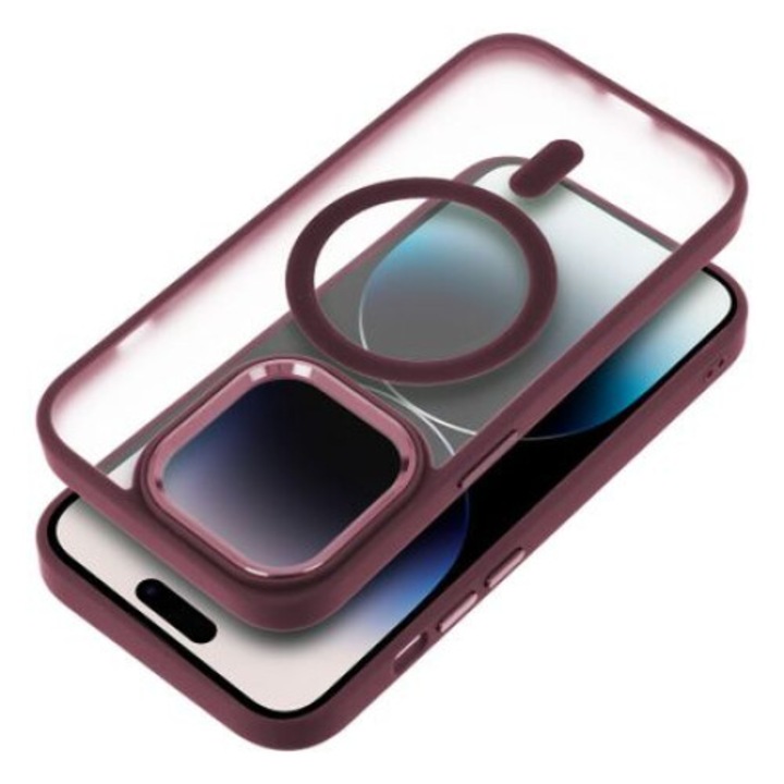 Калъф fixGuard MATTE MAG COVER, MagSafe за IPHONE 14 Plus plum red