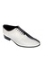 Pantofi barbati de ceremonie din piele naturala Alb Negru Marimea 41