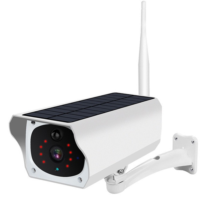 Слънчево захранвана охранителна камера 1080P WiFi IP Home HD CCTV на открито