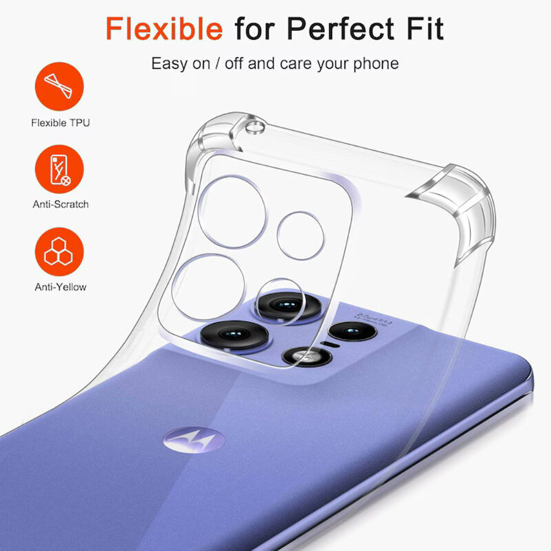 Husa protectie Mat-Tech compatibila cu Motorola Edge 50 Neo 5G, Protectie Camera, Colturi anti-soc, Decupaje Precise, Rezistenta la impact, Transparenta