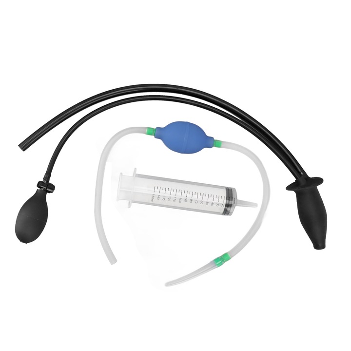 Curatator anal gonflabil din silicon, sistem de irigare, flexibil, pentru femei