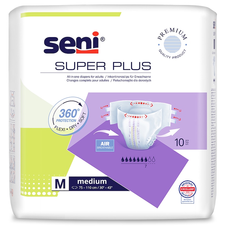 Scutece pentru adulti Seni Super Plus Medium 10 buc