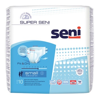 Scutece pentru adulti Seni Super, S, 10 buc Scutece pentru adulti Seni Super, S, 10 buc