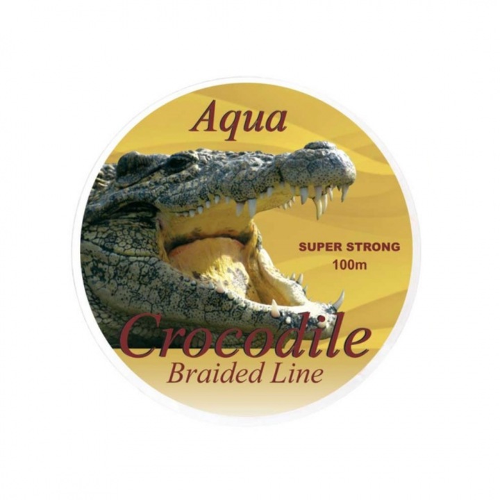 Fir textil Baracuda Aqua Crocodile 100m Galben fluorescent 0.14mm