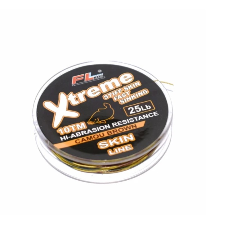 Fir Textil Cu Camasa Fl Xtreme Camo Brown Stiff Skin 10m 15 Lbs
