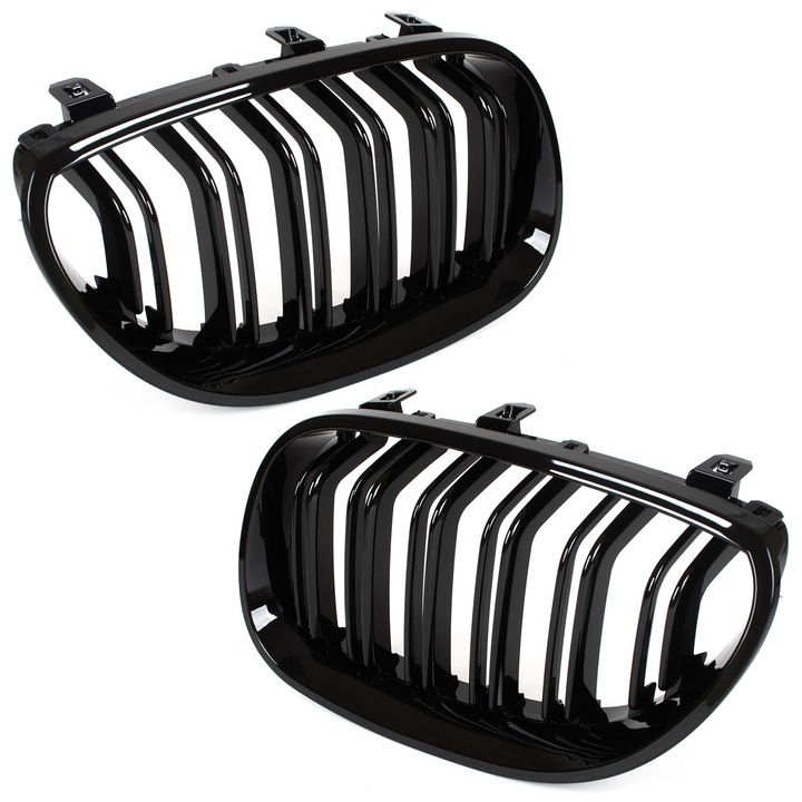 Set 2 grile fata, BMW E60/E61 2003-2010, MODECAR, negru lucios