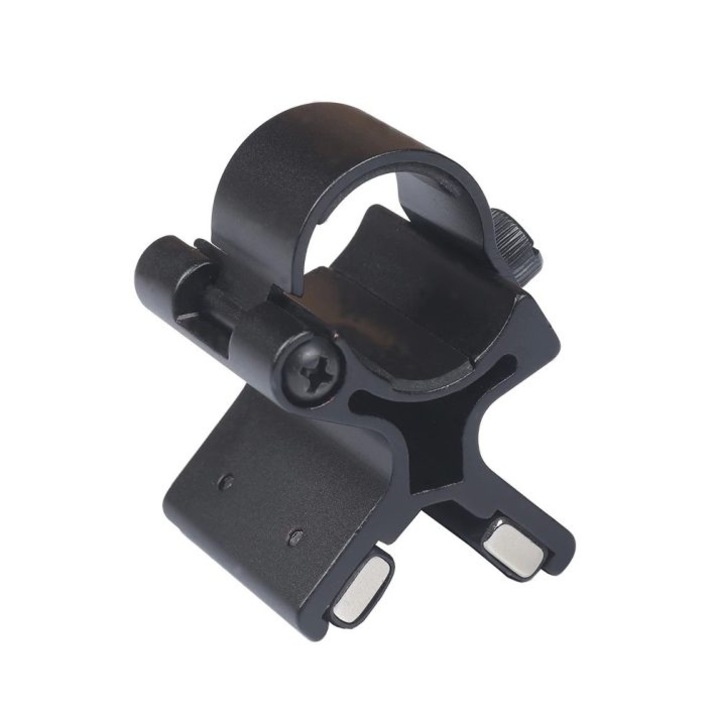 Suport magnetic lanterna pentru arma, diametru 25 mm, aluminiu, negru