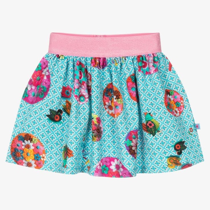 Fusta scurta cu imprimeu floral, 4 ani, 104 cm