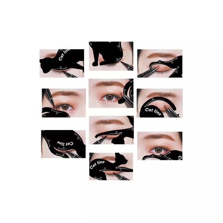 Cat Line szemceruza sablon