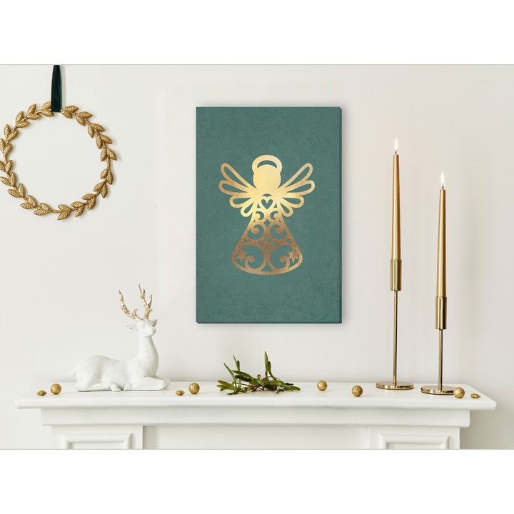 Картина Artgeist, Италианско платно - Ангелска Коледа, 1 част, Вертикална - 60 x 90 см