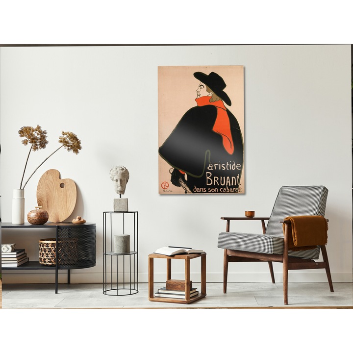 Картина Artgeist, Италианско платно - Аристид Брюан: В неговото кабаре, 1 част, Вертикална - 60 x 90 см
