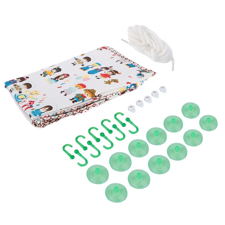 Сенници за кола Jormftte, комплект от 1 чифт, шарка с рисунка, 70x50 см, UV защита, регулируеми