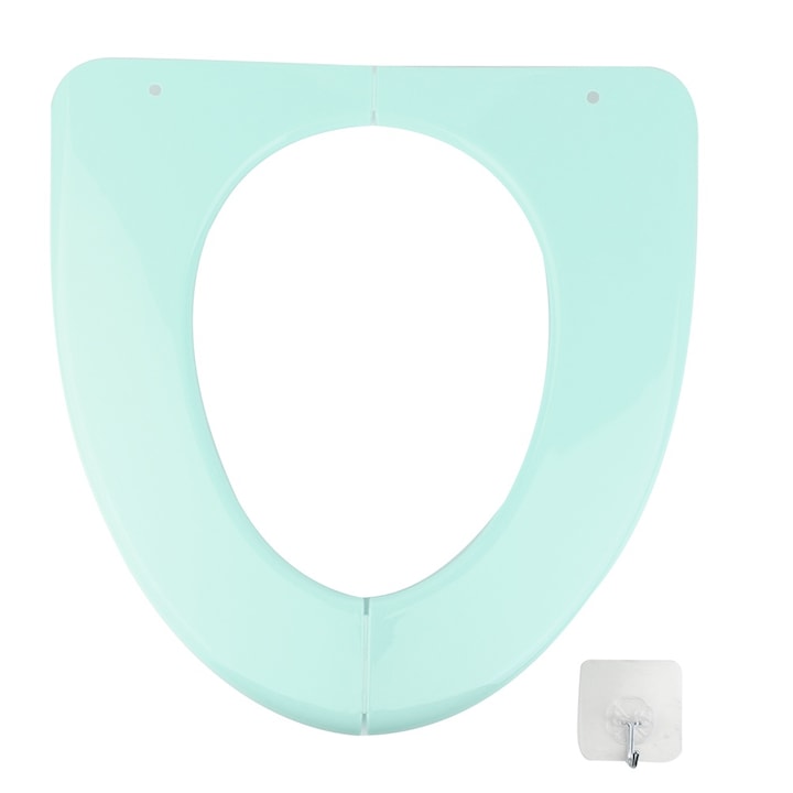 Scaun de antrenament pentru toaleta pliabil, verde, 38x40cm, set
