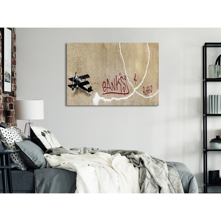 Картина Artgeist, Италианско платно - Биплан, 1 част, Широка - 90 x 60 см