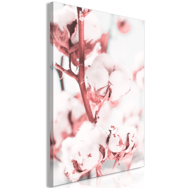 Artgeist vászonkép, prémium nyomat - Virágzó pamut, 1 darab, függőleges - 40 x 60 cm