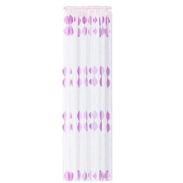 Perdele anti-mosquito Jormftte, voal subtire, violet, 1x2m, set