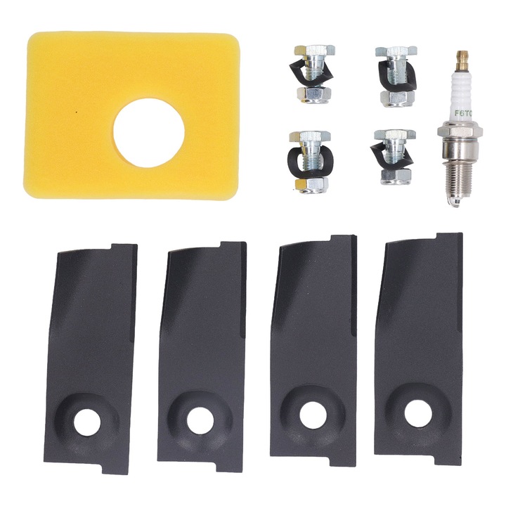 Комплект резервни части за косачки Fozuan, 18-инчови ножове, запалителни свещи, въздушен филтър