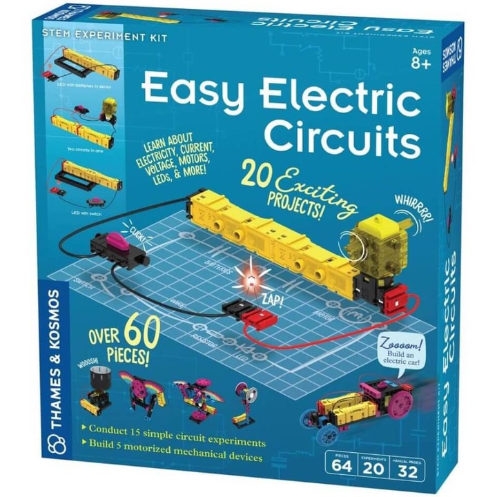 Образователен комплект STEM Thames & Kosmos - Основни електрически вериги