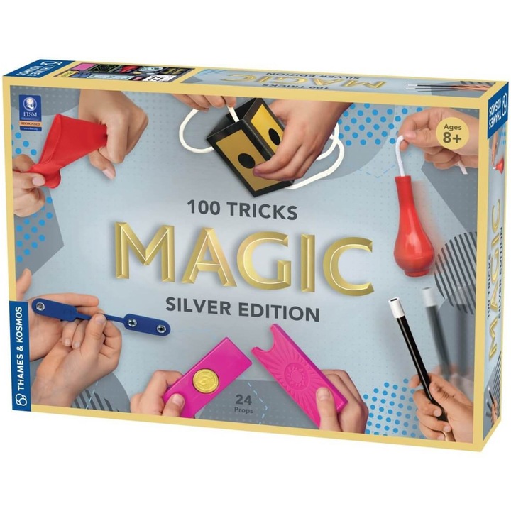 Joc educativ Thames & Kosmos - Magic Silver Edition, 100 trucuri de magie