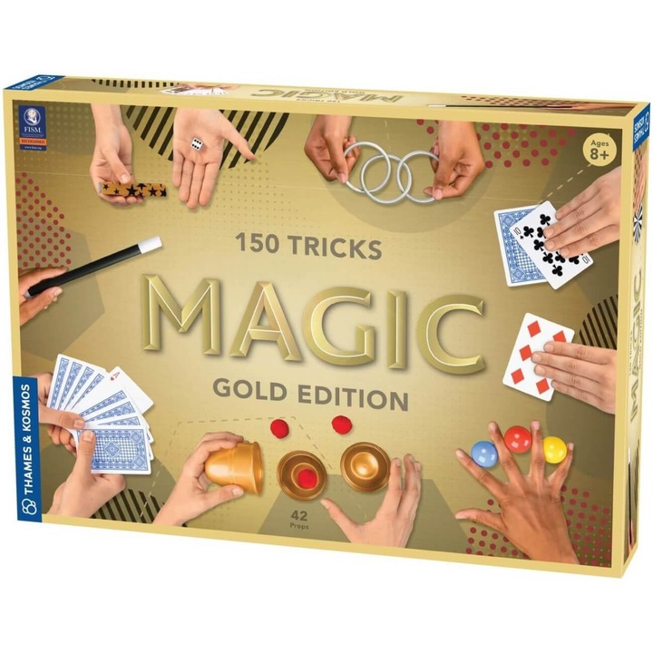 Joc educativ Thames & Kosmos - Magic Gold Edition, 150 trucuri de magie