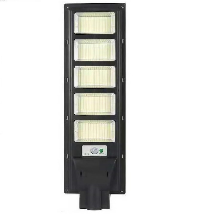 Lampa solara stradala toolsy, cu telecomanda, senzor de miscare si lumina, suport prindere, 240 LED-uri, IP65, ABS, 12AH, 250W, temperatura culoare 6500K, 70x18.8x5 cm, autonomie 10-12 ore, negru