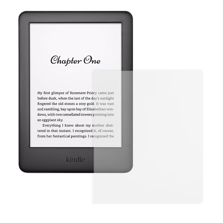 Folie de Silicon pentru Amazon Kindle (2019) 10th Generation J9G29R, E-reader Protect, Regenerabila, Claritate 99%, High Definition, Previne amprentele si praful, Anti-Soc, Transparent