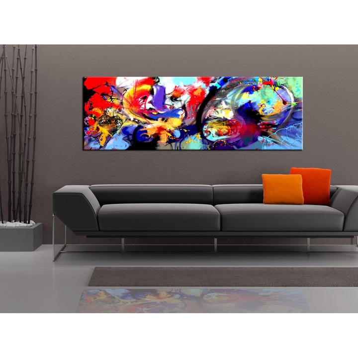 Картина Artgeist, Италианско платно - Colourful Immersion - 135 x 45 см
