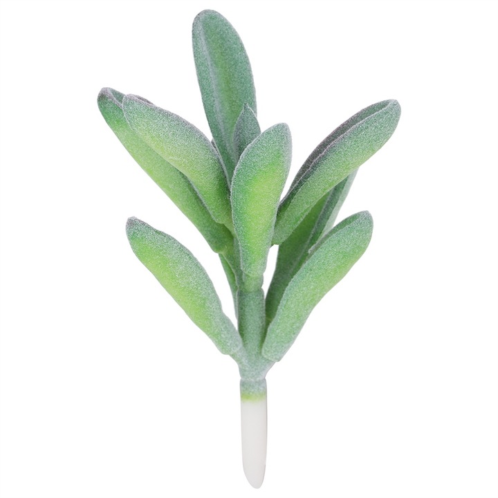 Изкуствено сукулентно растение Zeaicos, тип Peperomia, пластмаса, 12g-29g