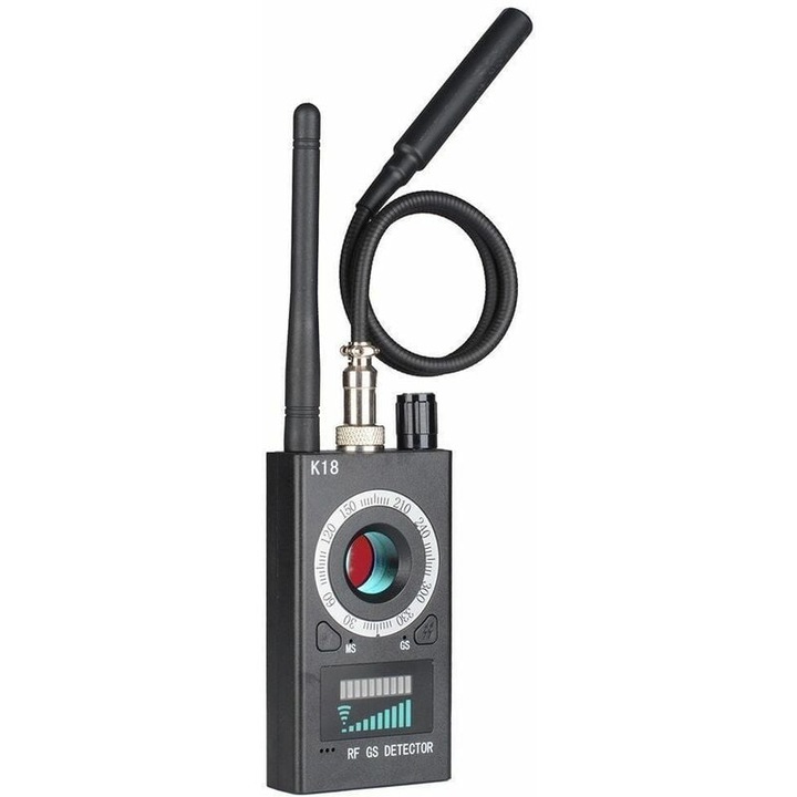 Мултифункционален шпионски детектор K18, 1MHz-6.5GHz, 6.5x4.8x1.5cm, 86g