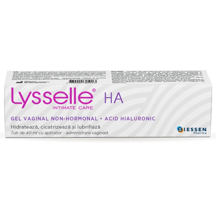 Lysselle HA gel vaginal nonhormonal, 40 ml tub cu aplicator