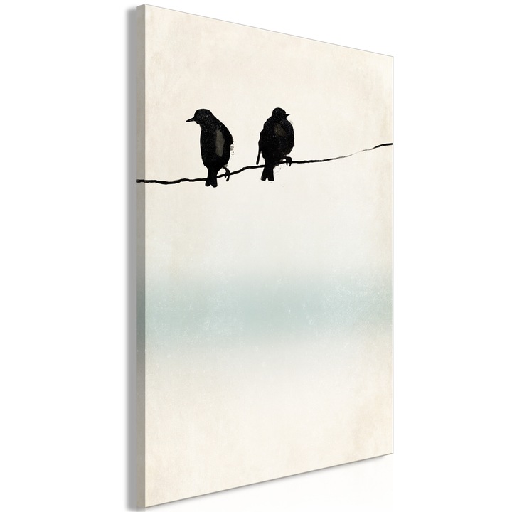Картина Artgeist, Италианско платно - Frozen Sparrows, 1 част, Вертикална - 40 x 60 см