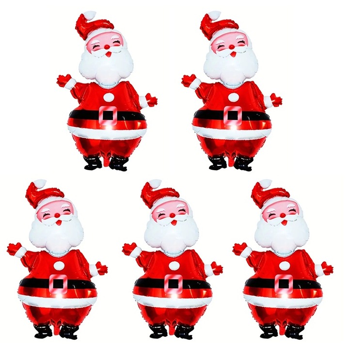 Baloane de Craciun Baloane din folie - Decoratiuni uriase gonflabile pentru petrecerea de Craciun - Decorare festiva - Durabile si reutilizabile - Excelente pentru utilizare in interior si exterior (119 cm)